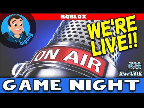 Join us We're Playing Roblox Live! DigDugPlays Game Night Live : Ep 38