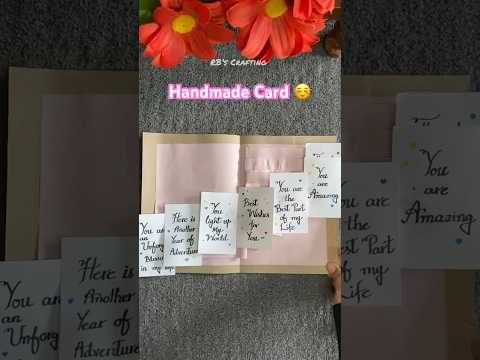 Easy Birthday Card Making Idea| Handmade Card | Easy Paper Craft | #shorts