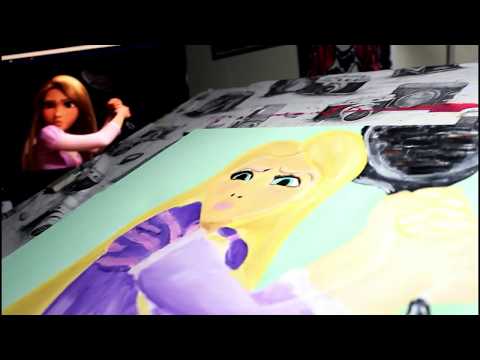 Painting| Disney's Tangled| Acrylic Painting| Agent00sonic