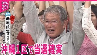 【当選確実】沖縄1区で共産・赤嶺政賢氏｜2024衆議院選挙