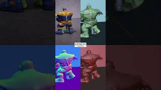 Hulk vs Thanos | Loop Behind #animation #shortvideo