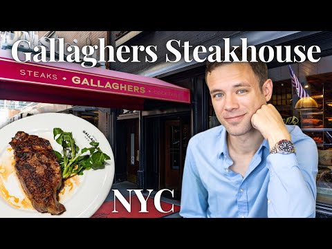 Eating at Gallaghers Steakhouse. BEST STEAKHOUSE in NYC?