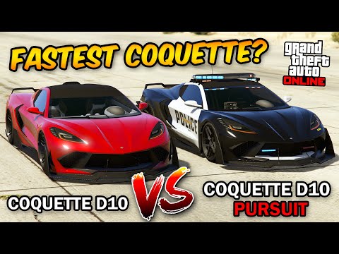 GTA 5 ONLINE - COQUETTE D10 PURSUIT VS COQUETTE D10 (WHICH IS FASTEST?)