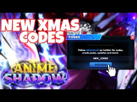 *New* WORKING XMAS UPDATE CODES For Anime Shadow | Roblox Anime Shadow Codes 2024