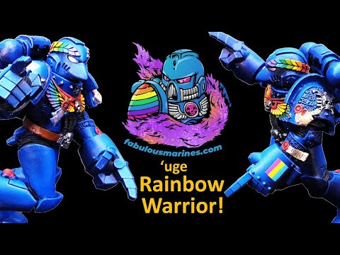 Rainbow Warrior Space Marine Pride Parade!