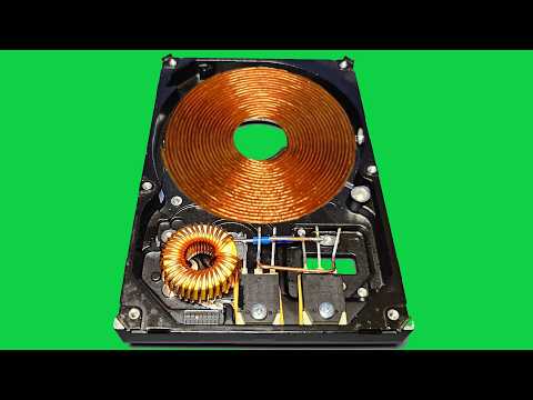 How to Make induction Stove. Great idea Turn an Old Hard Drive into an Induction Stove