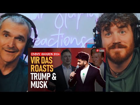 Emmy Awards 2024:Vir Das  OPENING EMMY MONOLOGUE Pokes Fun at Donald Trump & Elon Musk REACTION!!