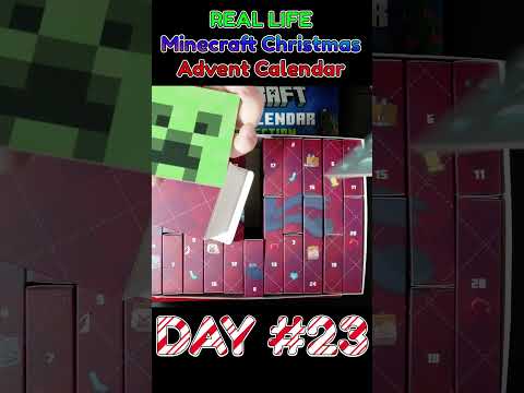 Opening a REAL LIFE Minecraft Christmas Advent Calendar Day #23