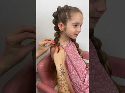 Kids holiday hairstyle! #supereasyhairstyle #hairstyletutotial #kidshair