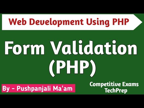 Lec - 1.12 Form Validation in PHP in Hindi