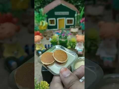 Mini Pancake 🥞 Fluffy Pancake❤️😋#food #trending #miniaturecooking #viralvideo #shorts  #pancake