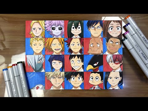 Drawing BOKU NO HERO ACADEMIA |U.A. Class 1-A|