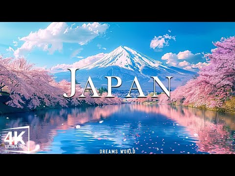 Japanese cherry blossom scenery 4k (ULTRA HD) Piano music, Relaxing music, stress relief