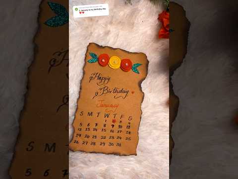 Comment your birthday dates for this type of video|Handmade birthday card idea#short#easypapercraft