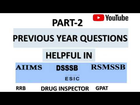 Previous year paper Part- 2 |For Pharmacy Exams| Repeatedly Ask