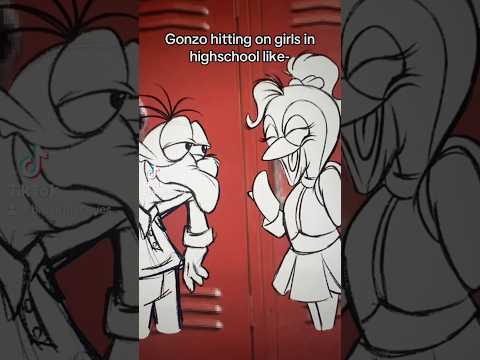 Little man and his birds ❤️ #art #comedyshorts #themuppets #memes #shorts #gonzo #animatic