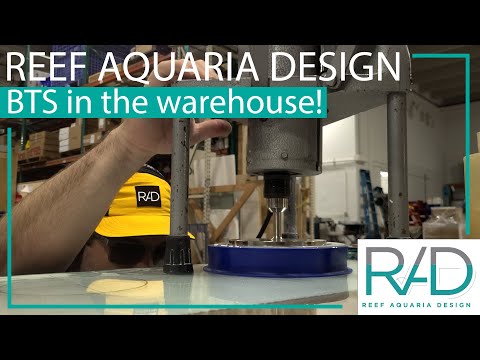 REEF AQUARIA DESIGN - HOW TO CUT PASS-THROUGH HOLES ON GLASS - CUSTOM MADE LUXURY AQUARIUMS