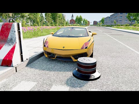 Mobil vs Bollard #14 - BeamNG Drive