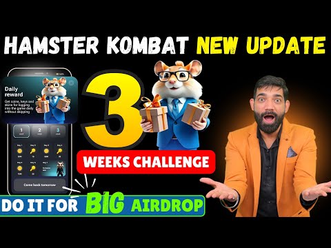 HAMSTER KOMBAT 3 Weeks Challenge | Hamster Kombat Task, Daily Reward Update | Hamster Latest News