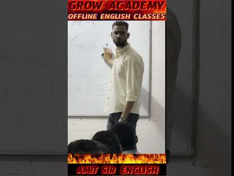 🔥🔥English Offline Classes | Amit Sir English | Grow Academy #new #short #shortsfeed #shorts