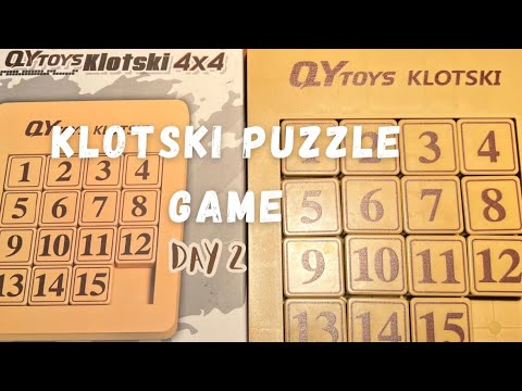 KLOTSKI NUMBER PUZZLE GAME DAY 2 #satisfying