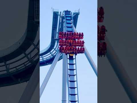 Does this ROLLER COASTER DROP scare you? 😳 #scary #rollercoasters