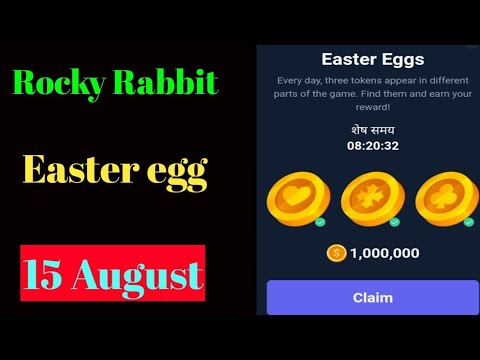 Rocky rabbit Easter egg 15 August | Rocky rabbit Easter egg Today | Rocky rabbit daily Easter egg