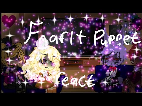 Fnaf1+ puppet react to sleep well// fnaf×poppy playtime//credits in desc