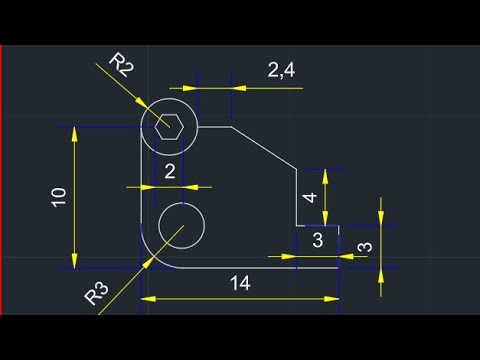 How to draw a Base Plate in 2D drawing using AutoCAD