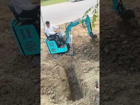 Transform Your Backyard: Mini Excavator for the Perfect Home Garden!#miniexcavator #construction