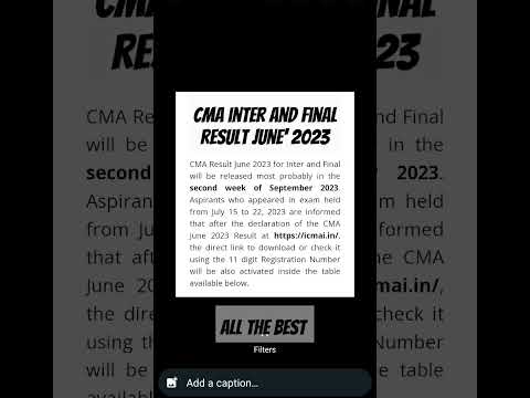 #cma inter #cma final# CMA aspirants #cmaresults #youtubeshorts