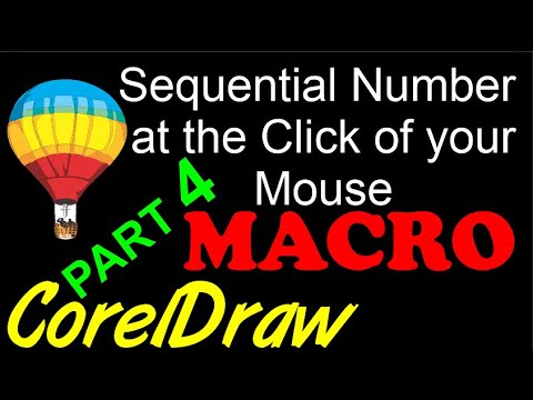 Corel Draw Tips & Tricks Sequential Number at the Click of your Mouse Part 4