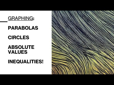 How to Graph Parabolas, Circles, Absolute Values and Inequalities! GRE / GMAT