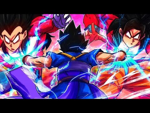 SSJ4 Gogeta VS Base Cabba - DragonBall Legends