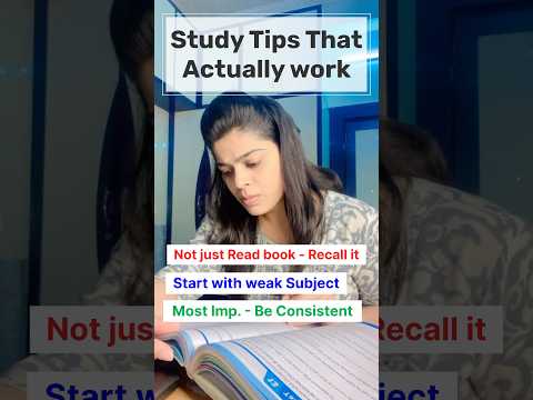 Study Tips That Actually Work 🎯Study Motivation 📖 #ca #cainter #cafinal