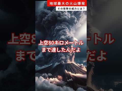 地球最大の火山爆発、その衝撃の威力とは？ #雑学 #自然  #火山