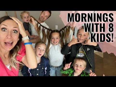 Morning routine with 8 KIDS! Breakfast, getting ready, how I plan my day, and more! | Jordan Page