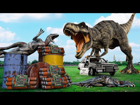 T-Rex VS Velociraptor - Part #731 - Jurassic World Dinosaur Fan Movie |Giant Mouth Monster Animation