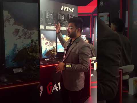 MSI’s Latest Tech at GITEX: QD OLED, Motherboards & More! #shorts