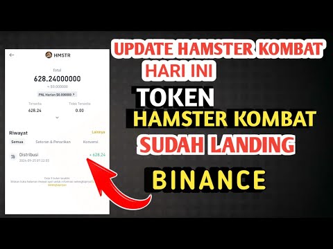 UPDATE HAMSTER KOMBAT HARI INI  | TOKEN HAMSTER KOMBAT SUDAH LANDING DI BINANCE