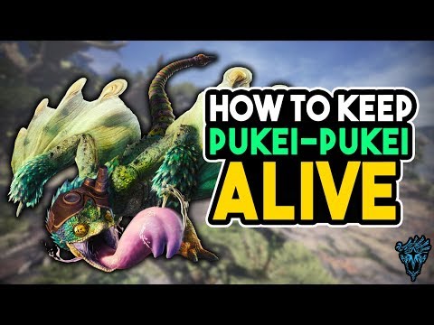 MHW How To ALWAYS Keep Pukei-Pukei Alive in Witcher Quest - Monster Hunter World