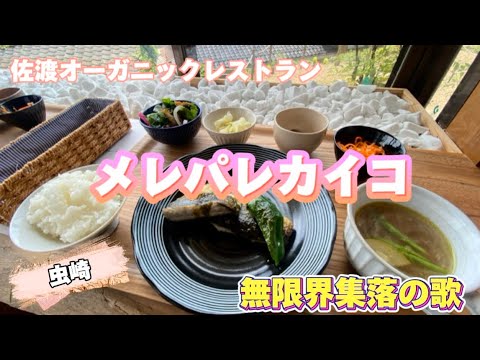 佐渡の薬膳料理メレパレカイコ。先日、虫崎にあるレストランメレパレカイコの無限界食堂に行きました。オーナーの佐渡愛が溢れる「無限界集落の歌」が心に響きました。とても素敵なレストランです。お聴きください。