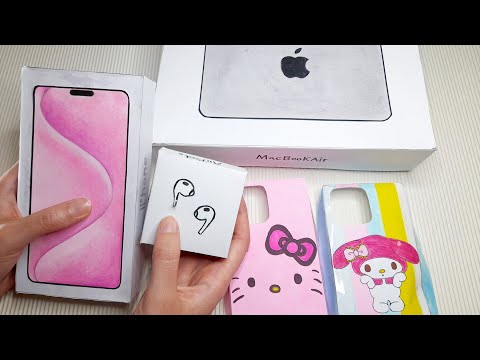 [ Paper DIY ] making paper Unboxing iphone 15 & MacBook & Airpods | ASMR