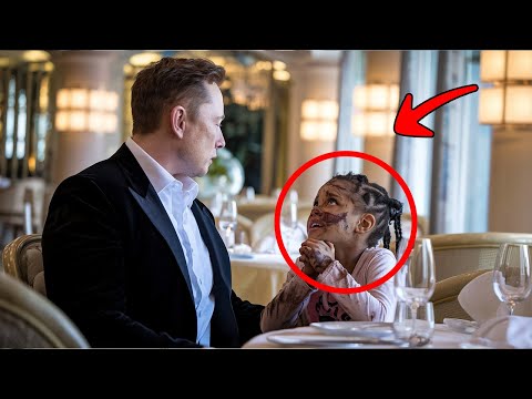 Elon Musk Spots a Hungry Girl – What He Does Next Will Melt Your Heart