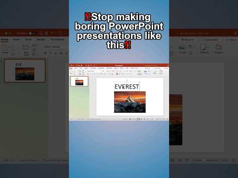 On seconds, create captivating PowerPoint presentations! #powerpointanimation #microsoft #powerpoint