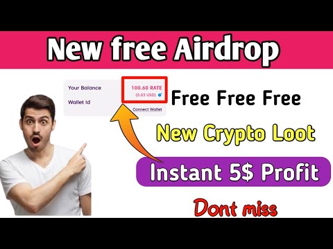 🔴Live proof | 🔷 Instant 5$ Signup bonus | Instant withdrawal | new free crypto  Airdrop | 2022