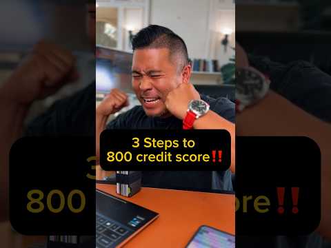 3 Steps to 800+ Credit Scores‼️ #creditscore #creditscoretips #800creditscore #creditrepair #short