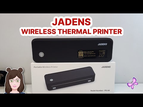 JADENS Portable Wireless Thermal Printer Review!