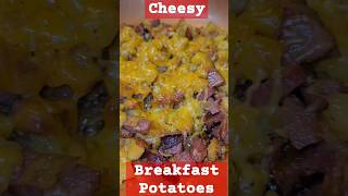 Cheesy Breakfast Potatoes with bacon & sausage | Quick and Easy | One Pan Breakfast