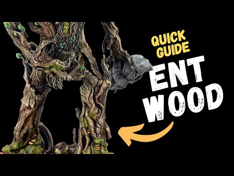 How to EASILY paint trees/wood for wargaming miniatures